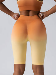 3 Pack Women Workout Shorts Scrunch Shorts Seamless High Waisted Contour Gym Yoga Biker Shorts