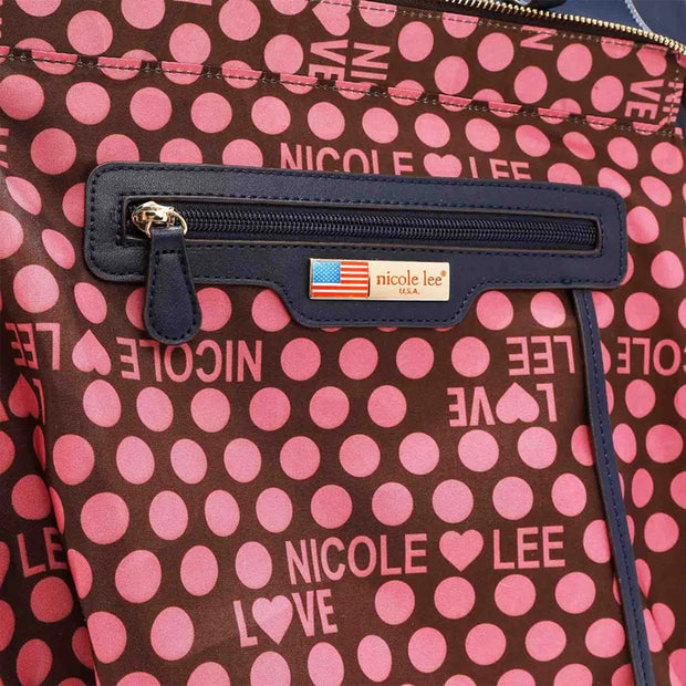 Nicole Lee USA 3-Piece Color Block Handbag Set