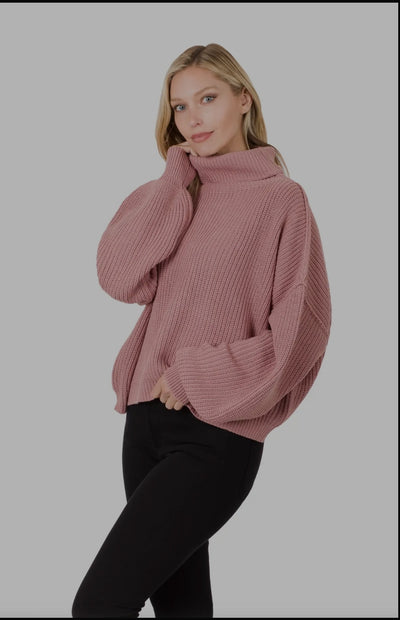 The Rose Oversized Turtleneck Sweater