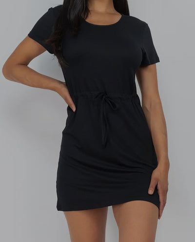 The Black Mini TShirt Dress